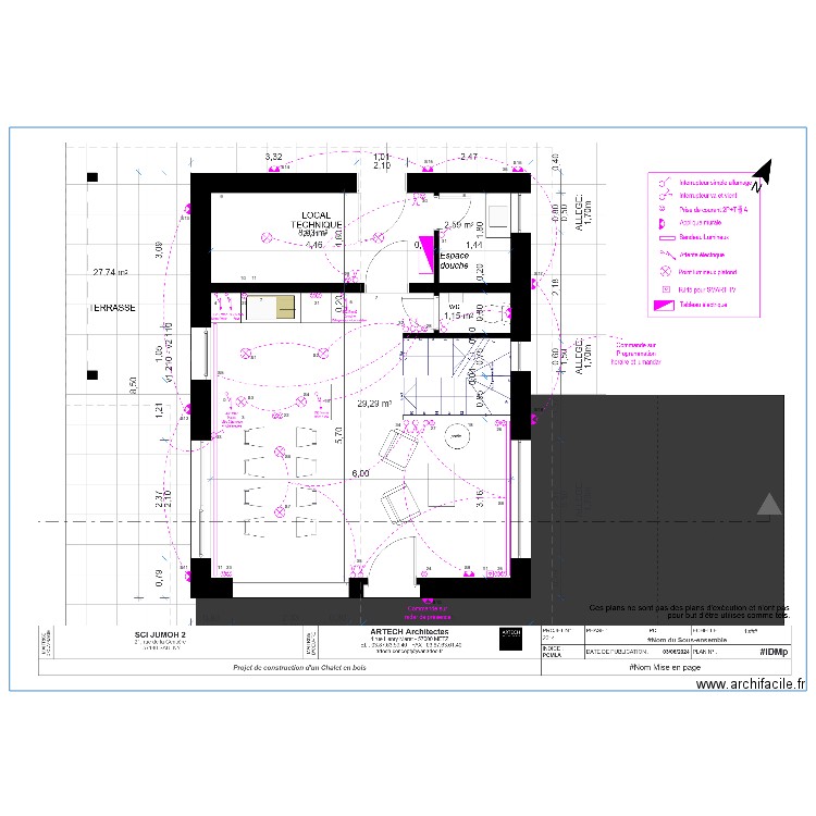 chalet zins RdC. Plan de 0 pièce et 0 m2