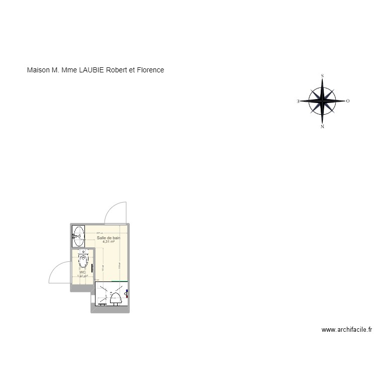 laubie. Plan de 11 pièces et 103 m2