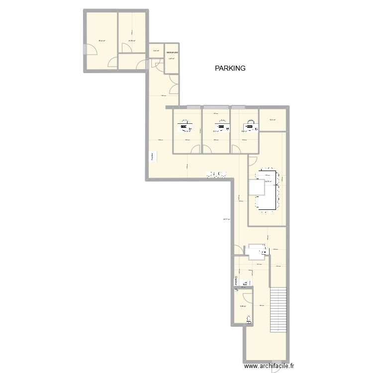 CCAS OPTION 1. Plan de 11 pièces et 202 m2