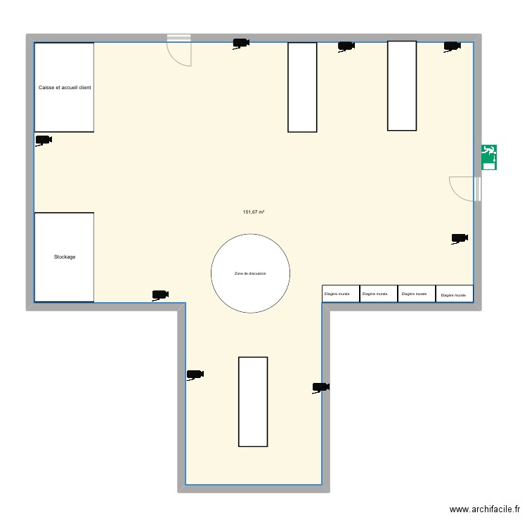 Examen . Plan de 1 pièce et 152 m2