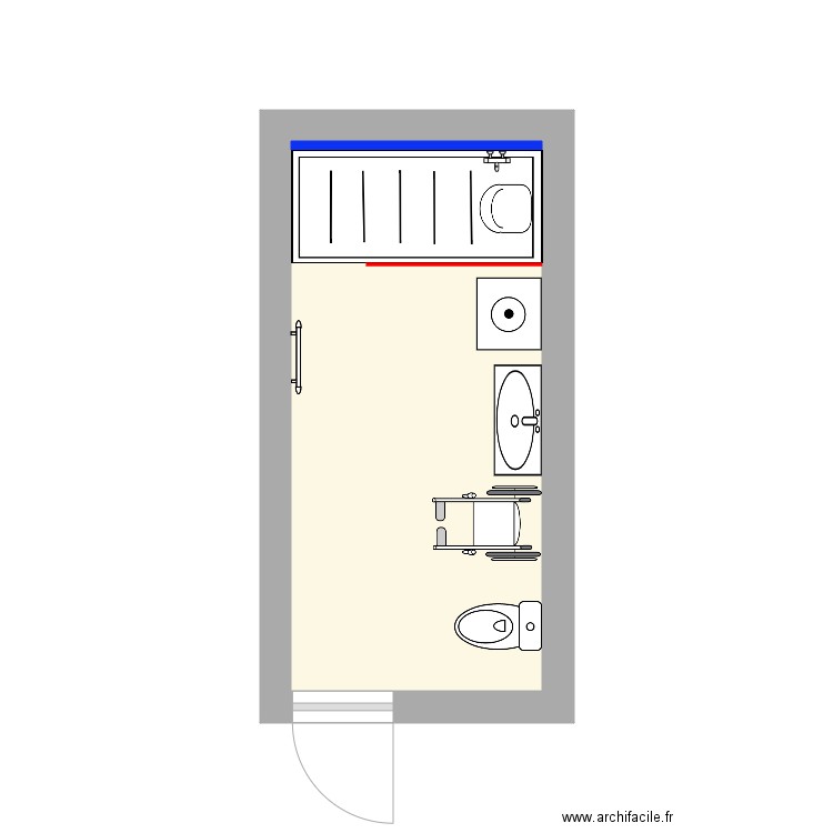 SIERRA 2. Plan de 1 pièce et 9 m2