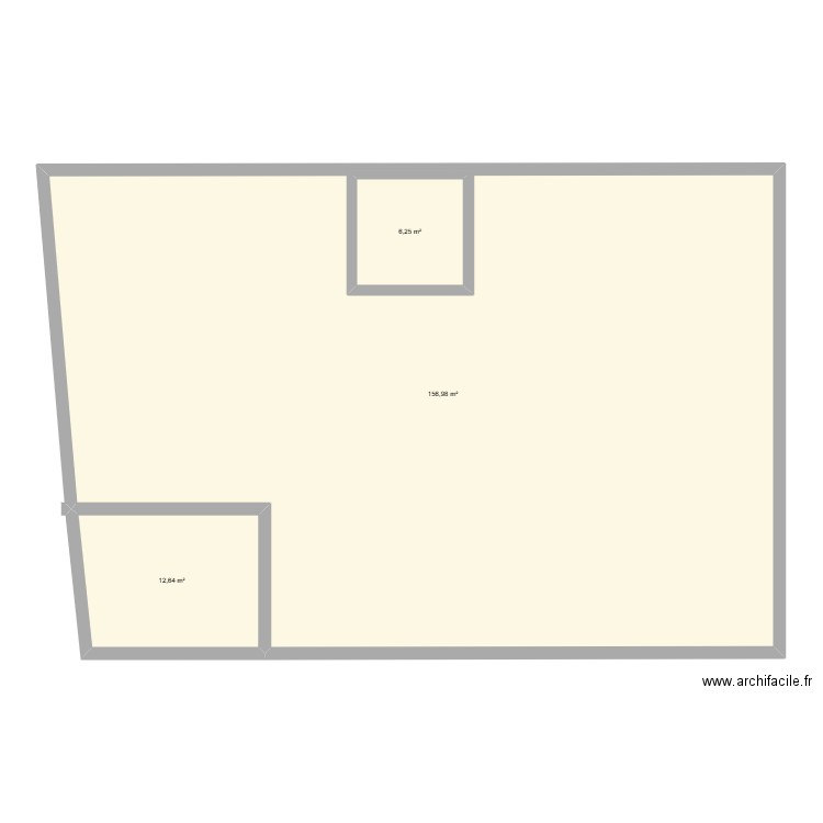 Parcelle 248. Plan de 3 pièces et 184 m2