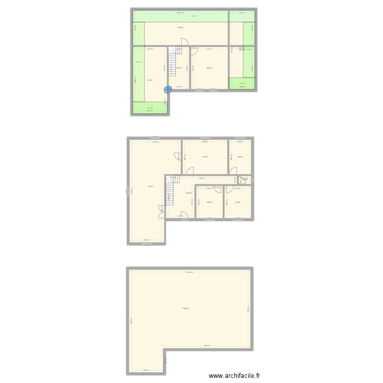 MAREST. Plan de 13 pièces et 373 m2