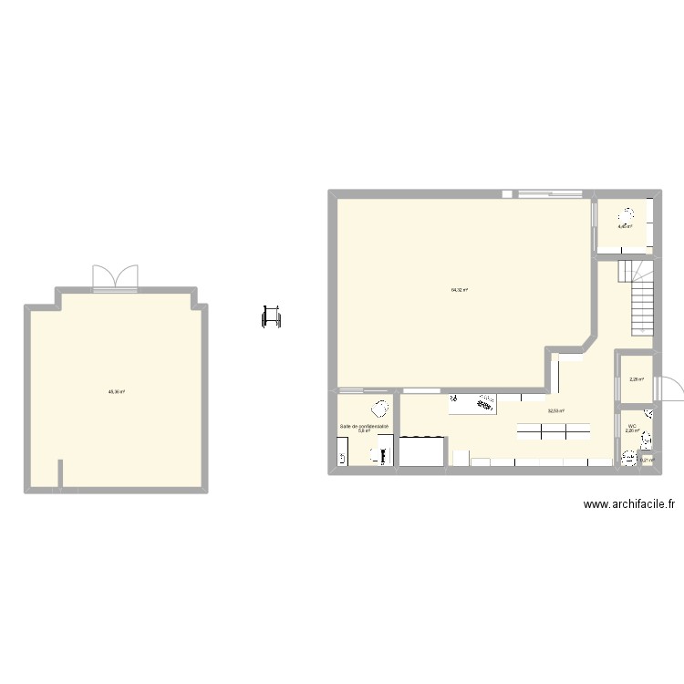 Pharmacie Fraxinoise 2. Plan de 8 pièces et 157 m2