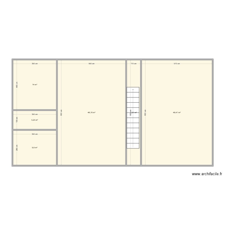 Avec 1 étage : 2 logements T2 indépendants + Sas entrée commune. Plan de 6 pièces et 134 m2