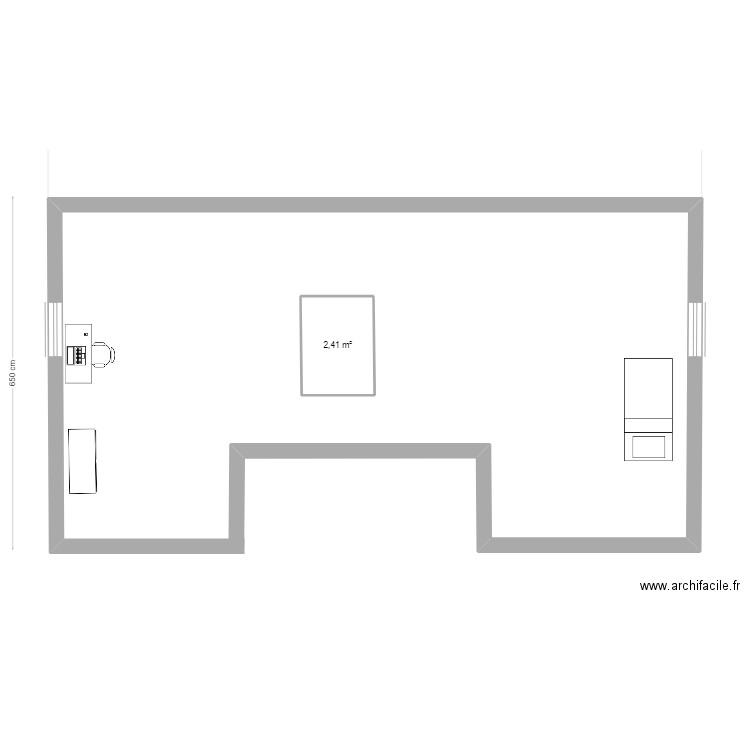 maison étage meussia . Plan de 3 pièces et 58 m2