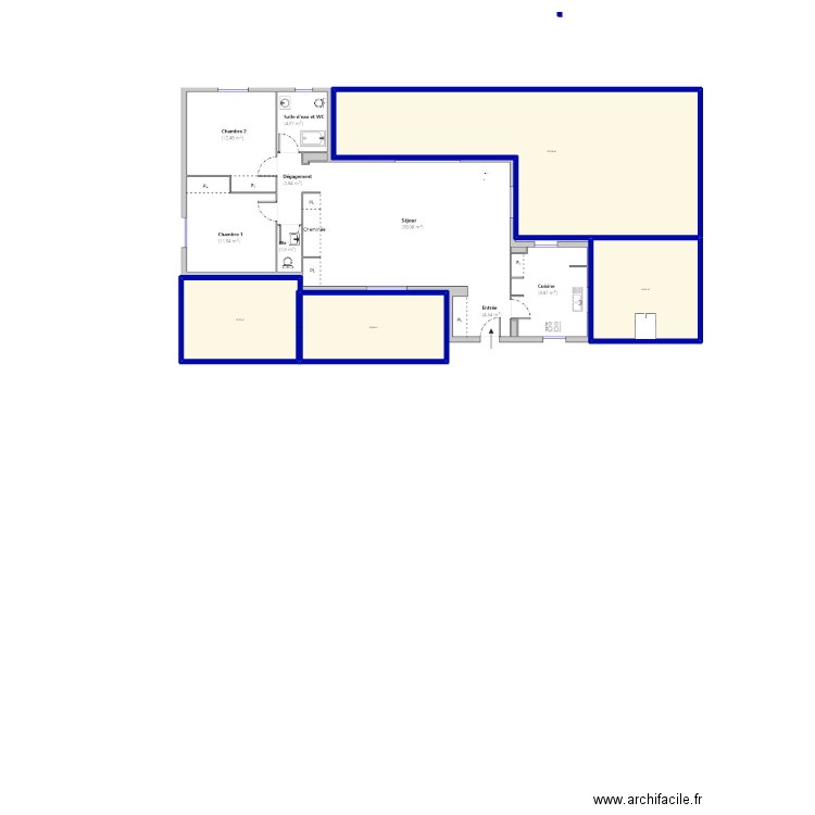 orea 2. Plan de 5 pièces et 391 m2