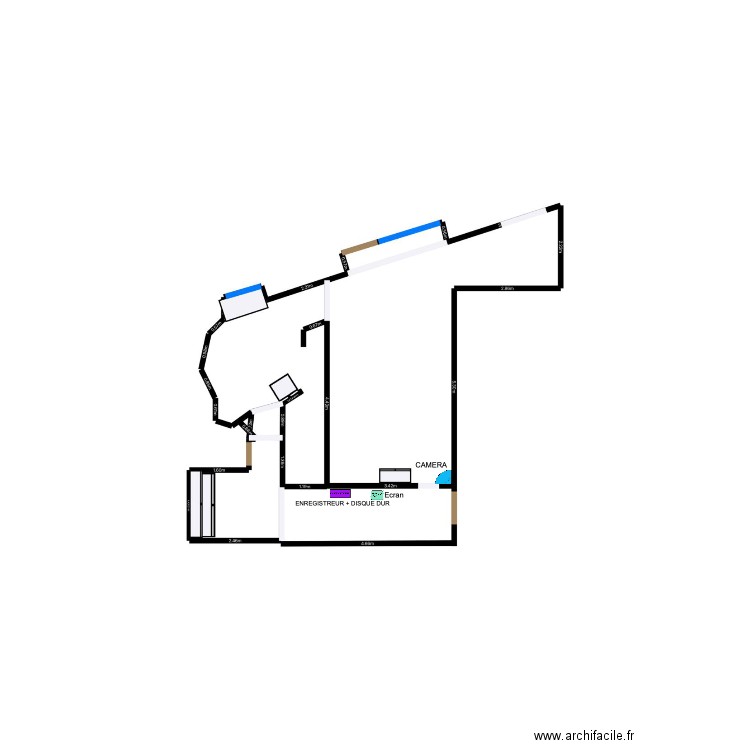 PLAN VIDÉOSURVEILLANCE - RV INVESTISSEMENT - BICY STORE - BESSANCON. Plan de 0 pièce et 0 m2