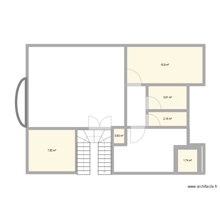 maison chomrani. Plan de 6 pièces et 27 m2