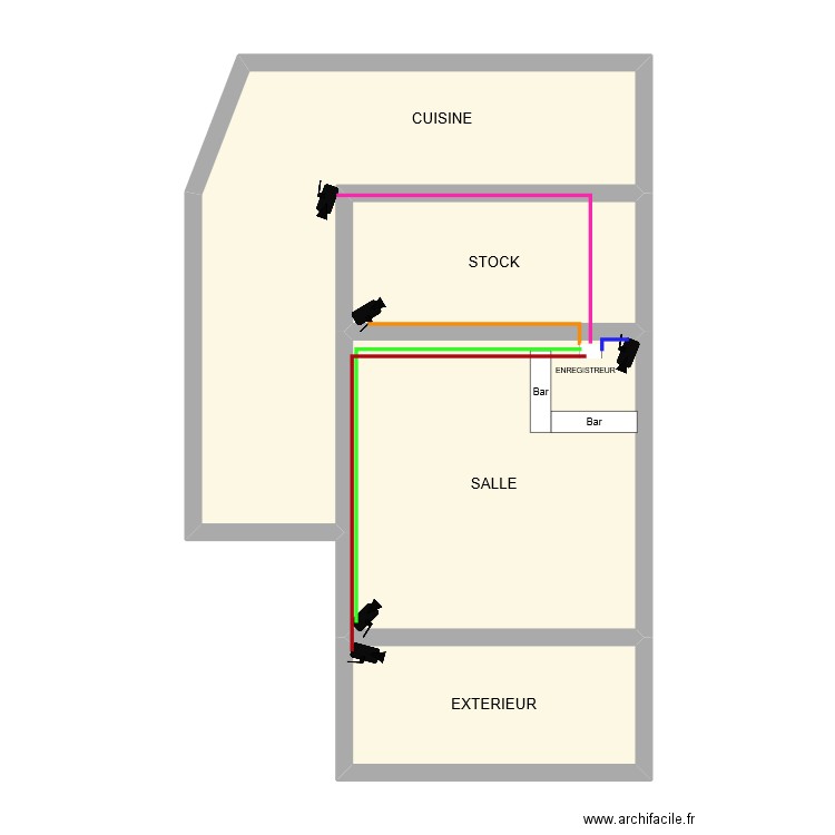 PLAN MARIZIKI TANDOORI RESTAURANT. Plan de 4 pièces et 63 m2