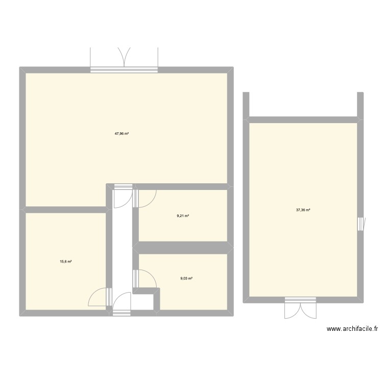 Chalet. Plan de 5 pièces et 119 m2