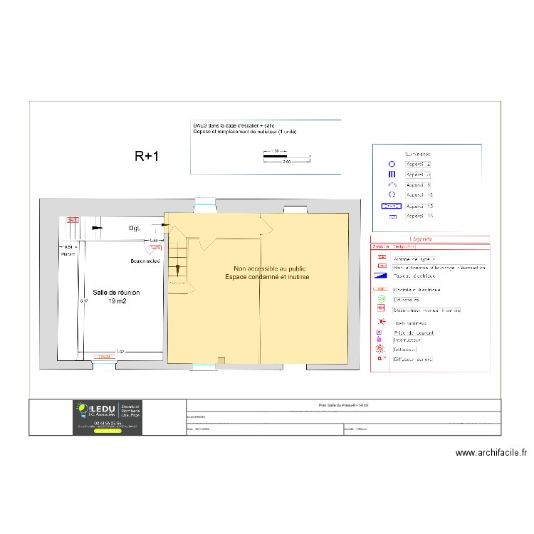 Plan Salle du Préau-R+1-EXE. Plan de 0 pièce et 0 m2