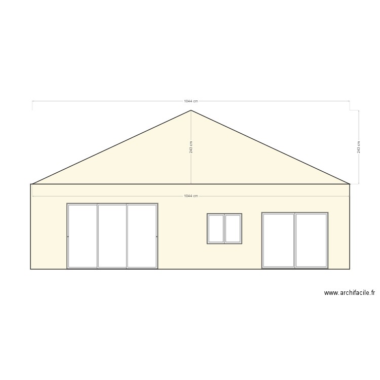 FACADE. Plan de 0 pièce et 0 m2