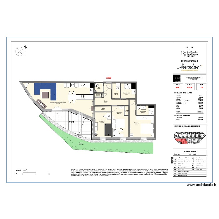 Domaine des Planches 2024-08-08 aménagement. Plan de 13 pièces et 102 m2