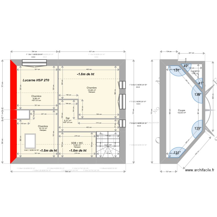 ML24019210 . Plan de 15 pièces et 119 m2