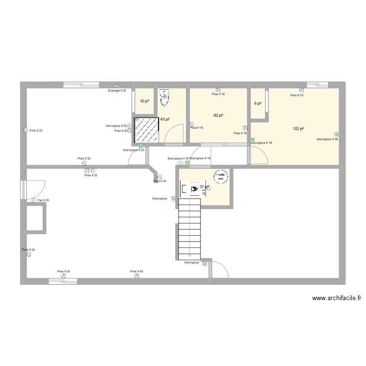 SS2024. Plan de 6 pièces et 26 m2