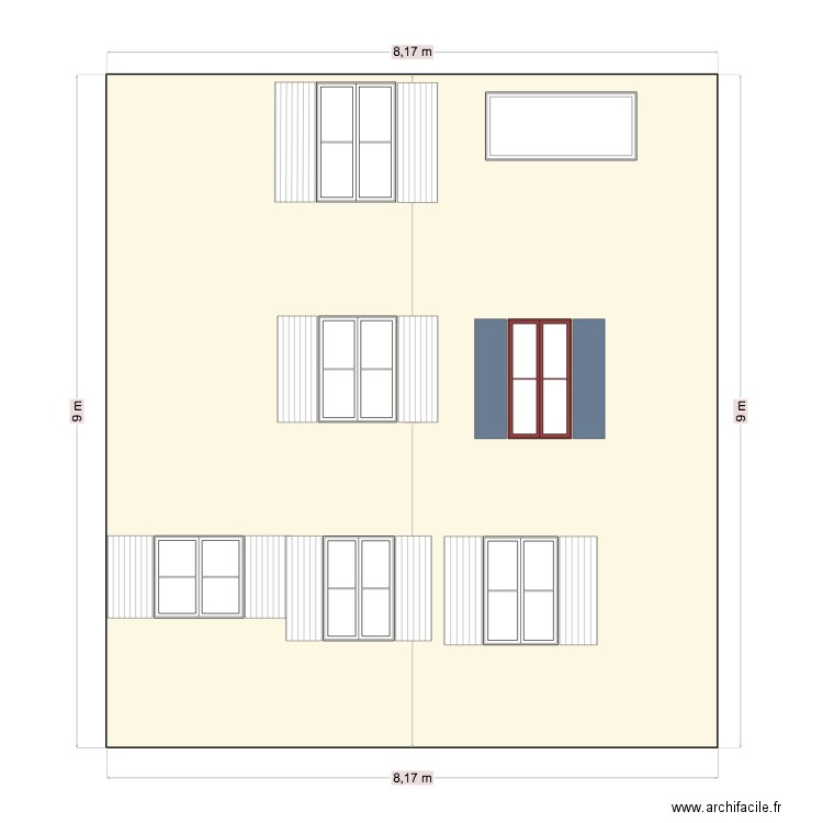 facade voltaire 1. Plan de 0 pièce et 0 m2