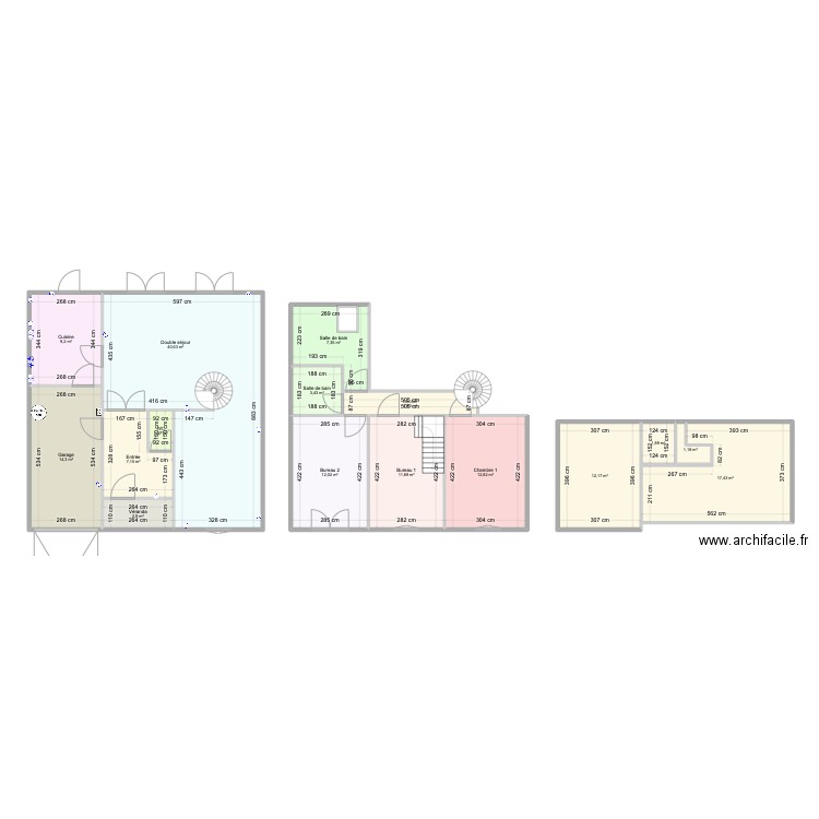 CHOUCHHOUSE. Plan de 16 pièces et 160 m2