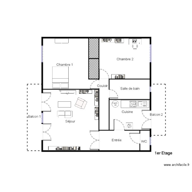 Lafforgue. Plan de 0 pièce et 0 m2