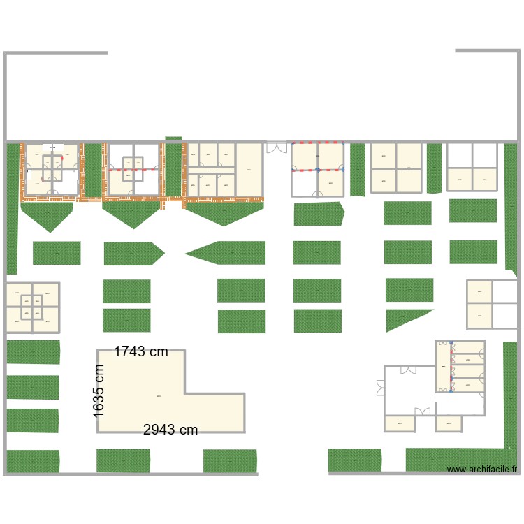 AUBERGE JALASSYOU FAM ELHISSN TATA. Plan de 42 pièces et 1148 m2