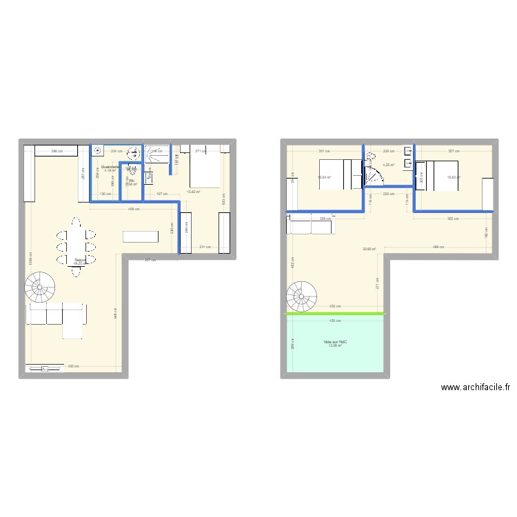 Maison St quentin V2. Plan de 9 pièces et 142 m2