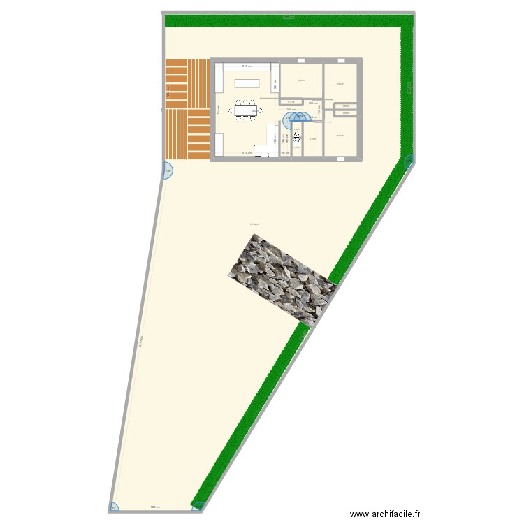 maison. Plan de 11 pièces et 703 m2