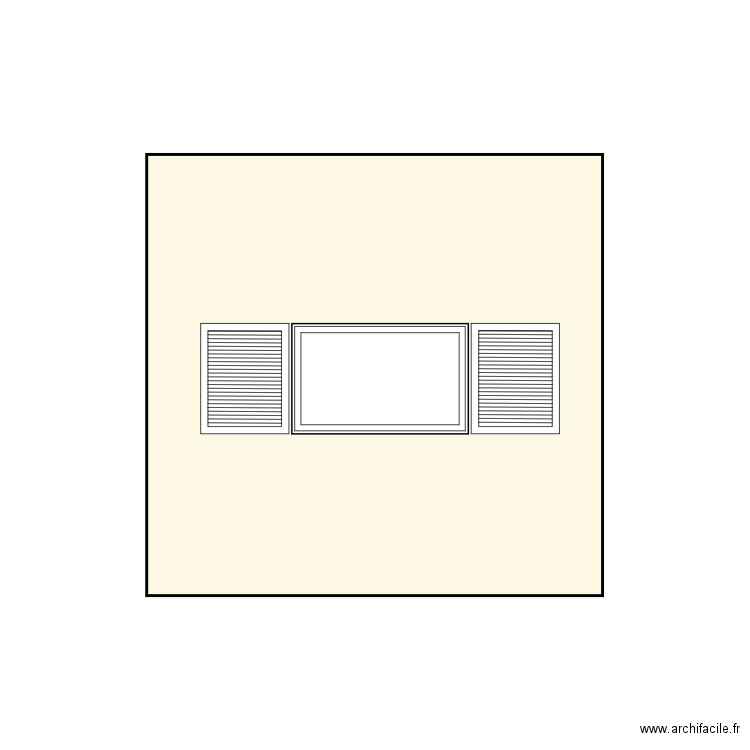 facade sans porte cote jardin. Plan de 0 pièce et 0 m2