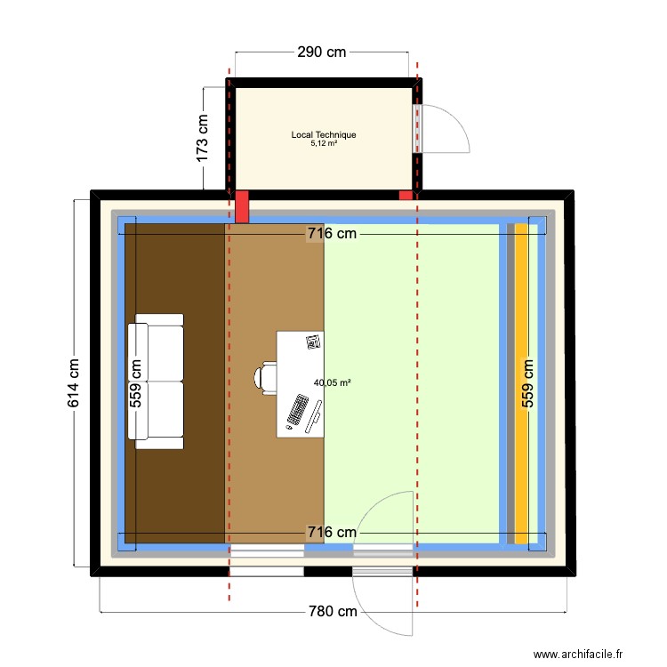 Montage son DV - Réalisation - boite dans la boite - Textless. Plan de 3 pièces et 93 m2