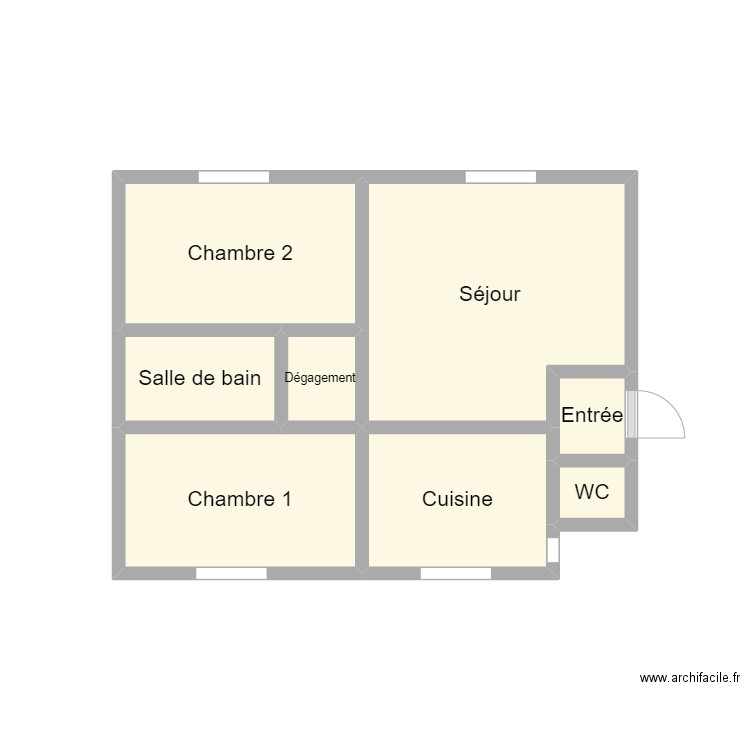 PLAN 2407 LE ROUX QUIVOOJ. Plan de 8 pièces et 12 m2