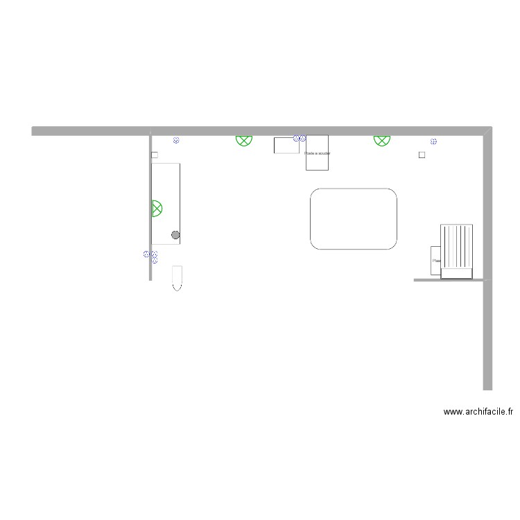 Box actuel. Plan de 0 pièce et 0 m2