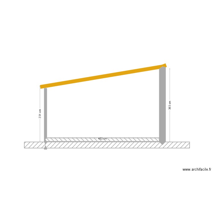 pente. Plan de 0 pièce et 0 m2