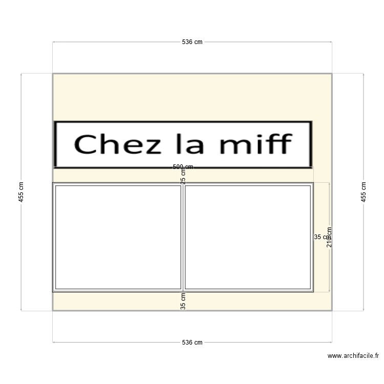 DP4 facade garage. Plan de 1 pièce et 24 m2