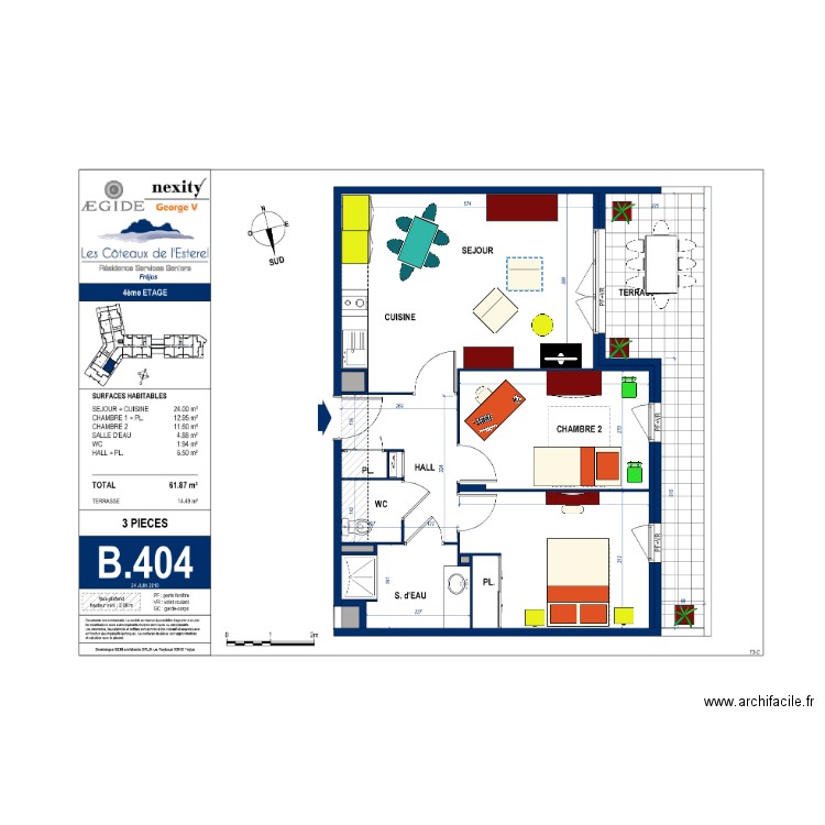 DOMITYS. Plan de 0 pièce et 0 m2