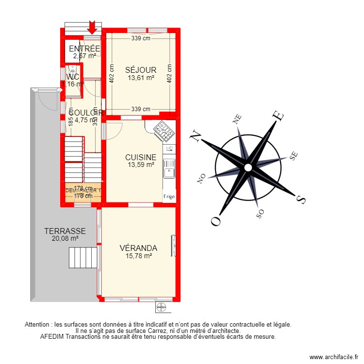 BI22359 -. Plan de 24 pièces et 156 m2