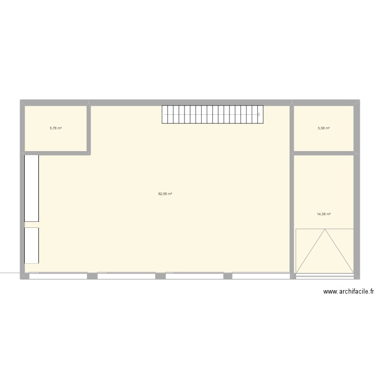 garage. Plan de 4 pièces et 109 m2