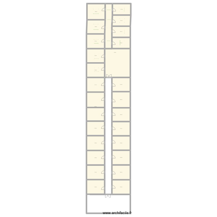 MAIRIE. Plan de 25 pièces et 499 m2