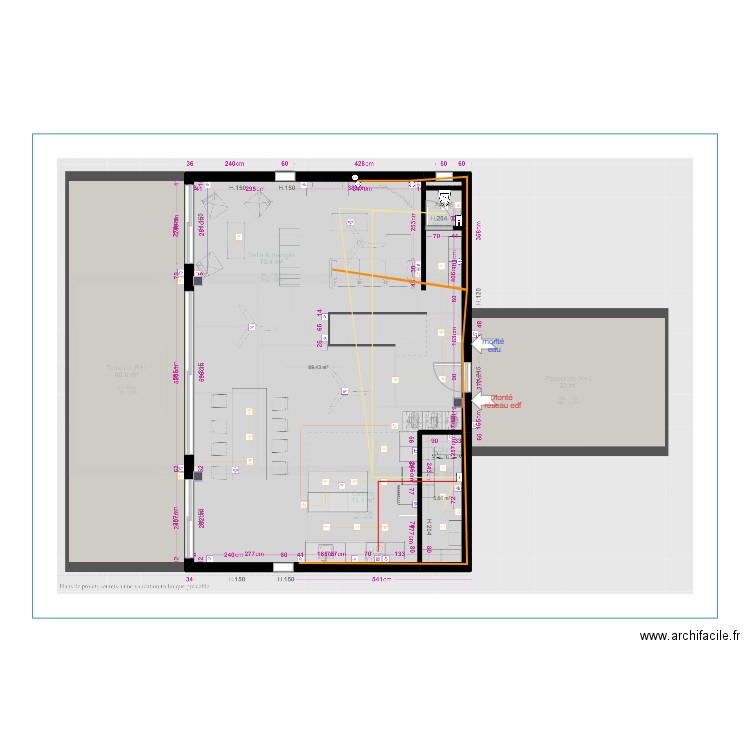 R+1 domotique et VMC. Plan de 3 pièces et 96 m2