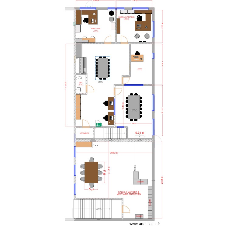 20240826 Bâtiment Châteauguay. Plan de 24 pièces et 1153 m2