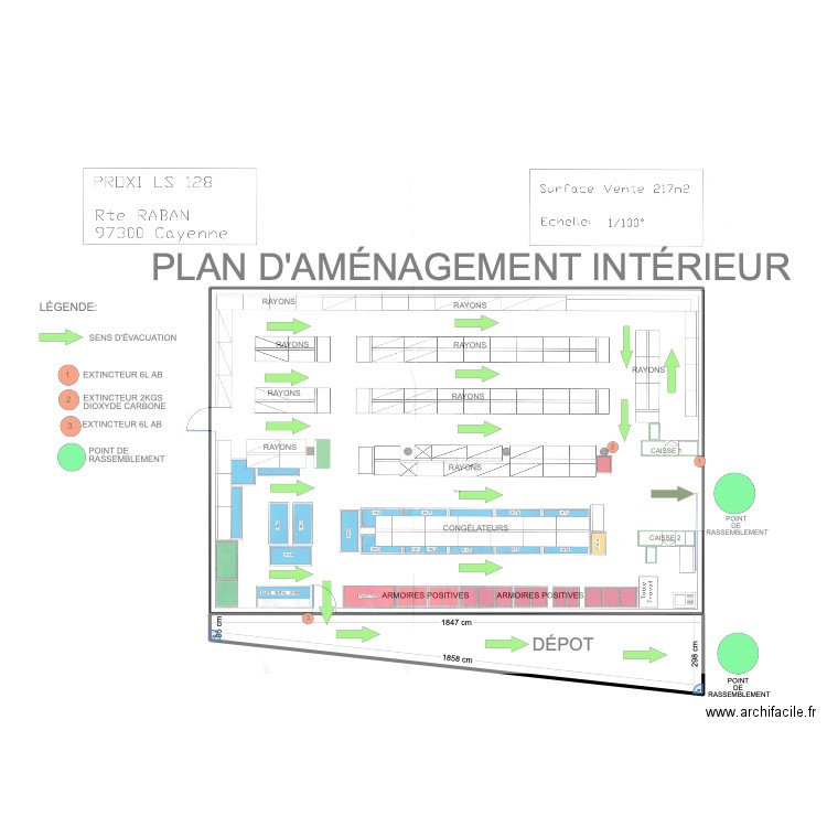 SUPER 28. Plan de 2 pièces et 262 m2