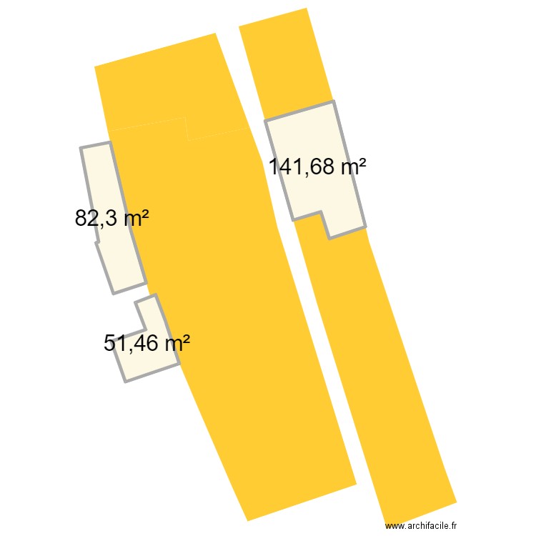 Parcelle_01. Plan de 3 pièces et 275 m2