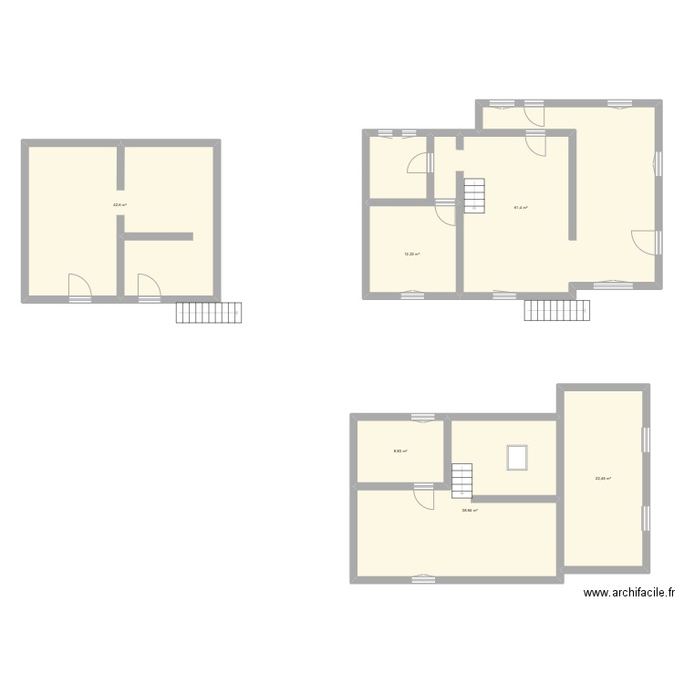 Ingolt. Plan de 6 pièces et 186 m2