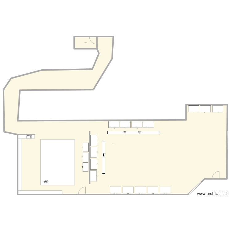 PHARMACIE. Plan de 2 pièces et 1446 m2