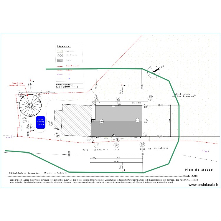 Plan 35 M ICPE Porcs Du Plateau. Plan de 0 pièce et 0 m2