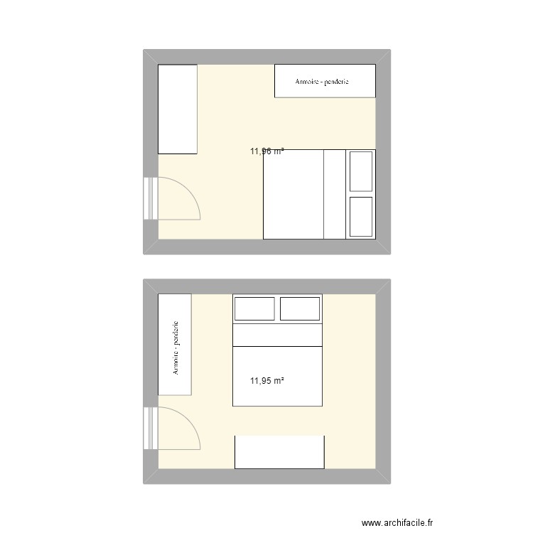 appartement 1. Plan de 2 pièces et 24 m2