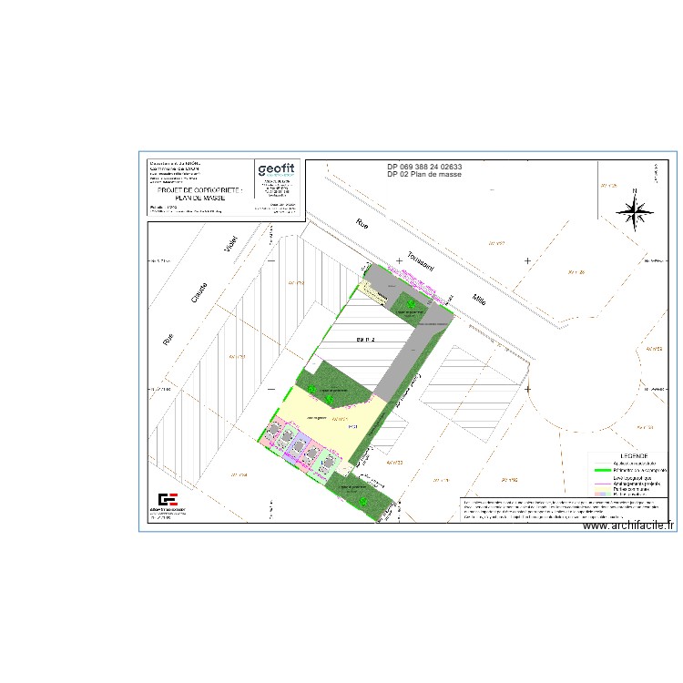 Plan de masse Lyon 8. Plan de 0 pièce et 0 m2