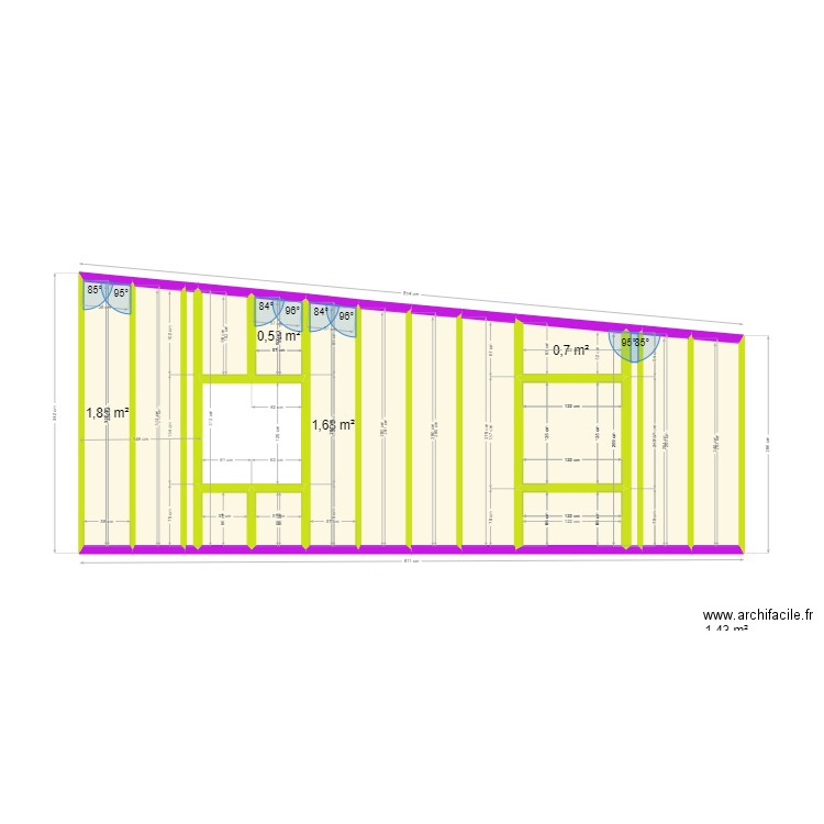 PLAN OK. Plan de 17 pièces et 19 m2