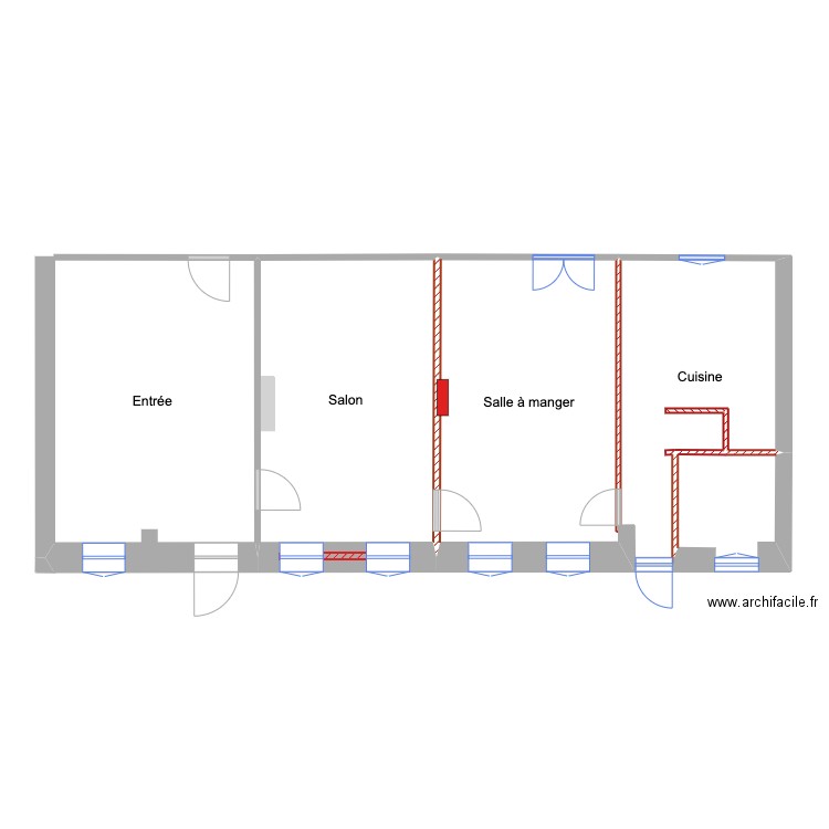 MontmachouxRDC. Plan de 1 pièce et 24 m2