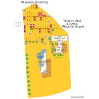 Cadastre St Eloy - Salle réception AVEC extension