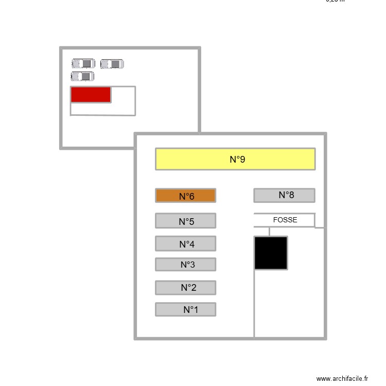 EARL VIGNERON. Plan de 12 pièces et 27 m2