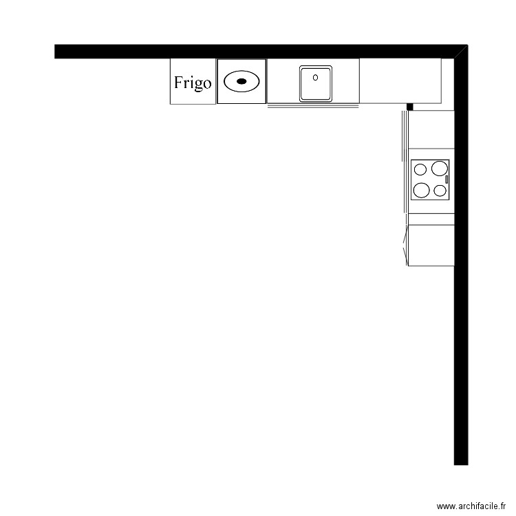 cuisine 001. Plan de 0 pièce et 0 m2